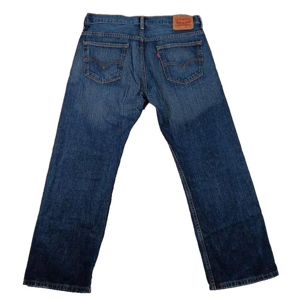 Levi's 569‎ Loose Straight Jeans Men W33 L30 (actual W34xL28.5)Dark WashCotto